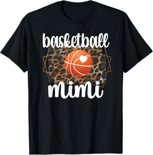 Basketball Mimi Grandma Mimi Of A Basketball Player T-Shirt - T-Shirt | Black