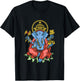 Spiritual Hindu God Ganesha Meditation Yoga T-Shirt - T-Shirt | Black