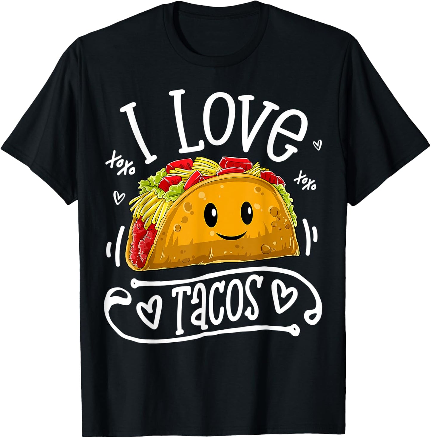 I Love Tacos T shirt Women Men Kids Boys Taco Cinco De Mayo T-Shirt - T-Shirt | Black