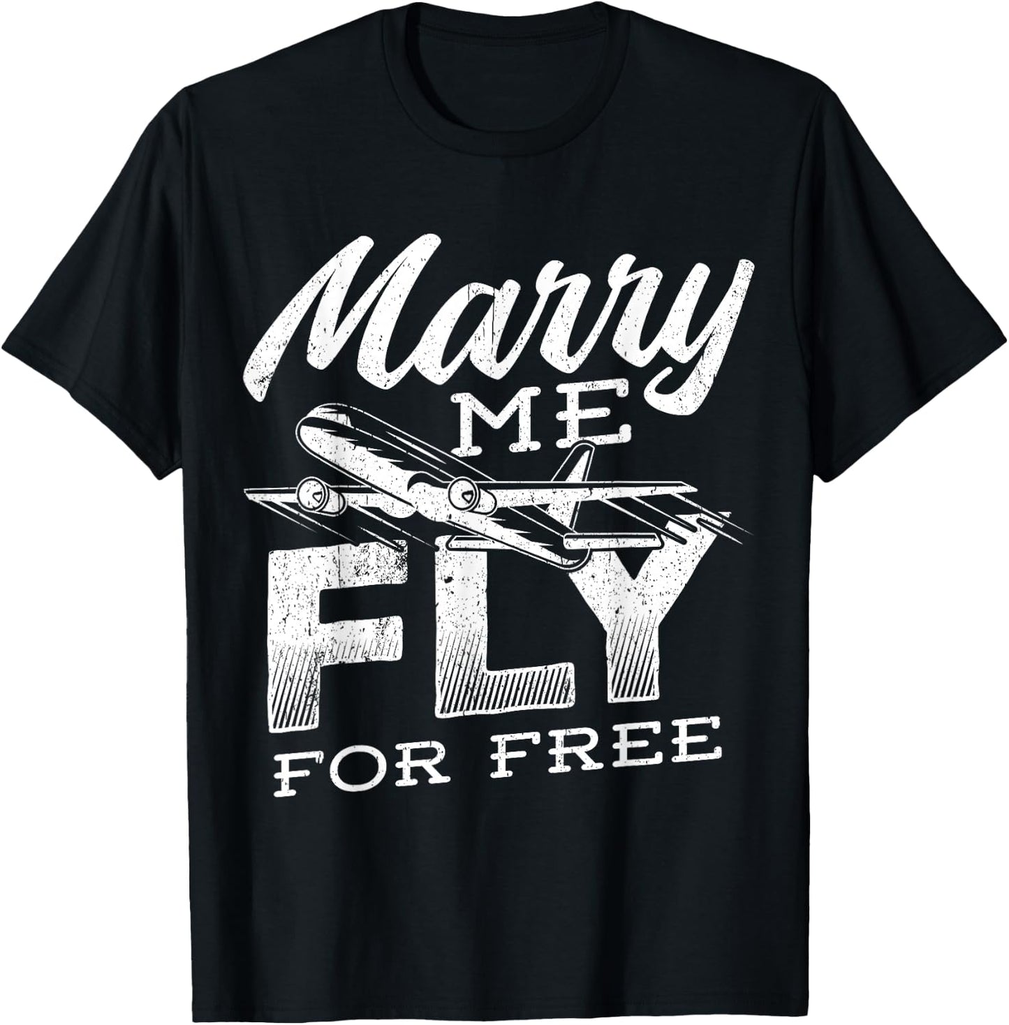 Marry Mich, Fly Free - Airplane Captain T-Shirt - T-Shirt | Black