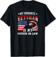 My Favorite Veteran Is My Father-In-Law Family Veteran's Day T-Shirt - T-Shirt | Black