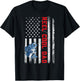 Reel Cool Dad American Flag Father's Day T-Shirt - T-Shirt | Black