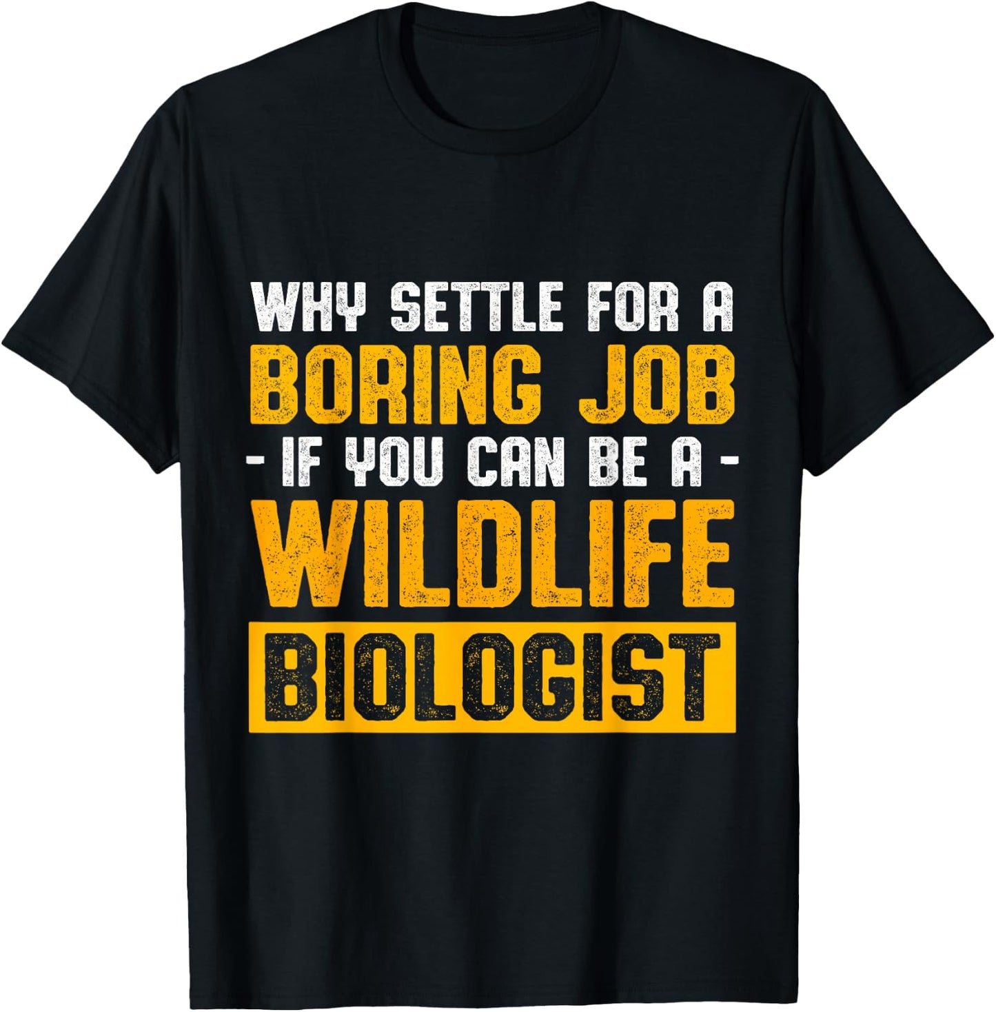 Wildlife Biologist Biology Student Graduate T-Shirt - T-Shirt | Black