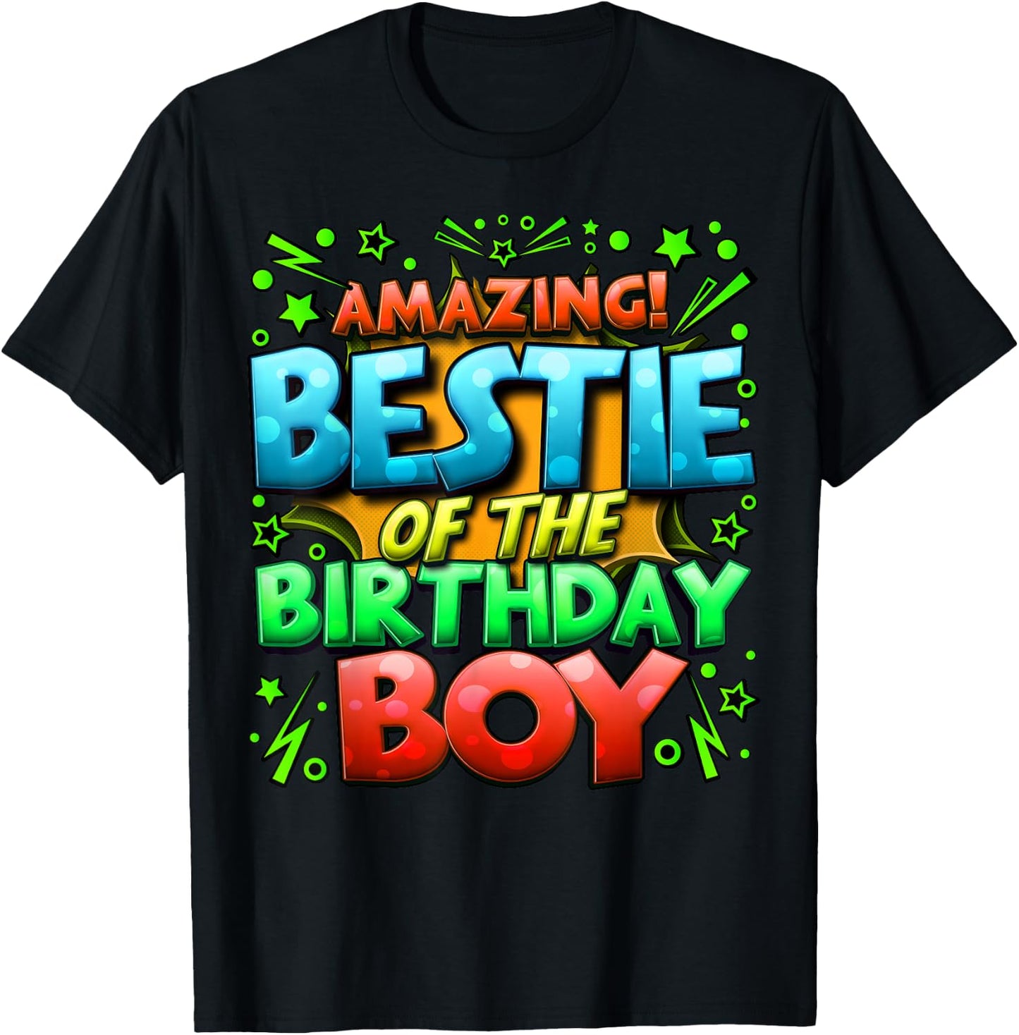 Best Friend of the Birthday Boy Matching Family Bestie T-Shirt - T-Shirt | Black