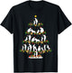 Dog Training Xmas Lighting Santa Dog Training Christmas Tree T-Shirt - T-Shirt | Black