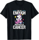 Funny I Don't Have Enough Middle Fingers For Cancer Unicorn T-Shirt - T-Shirt | Black