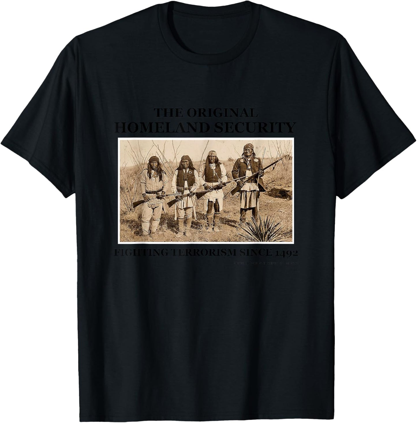 The Original Homeland Security Fight Terrorism T-Shirt - T-Shirt | Black