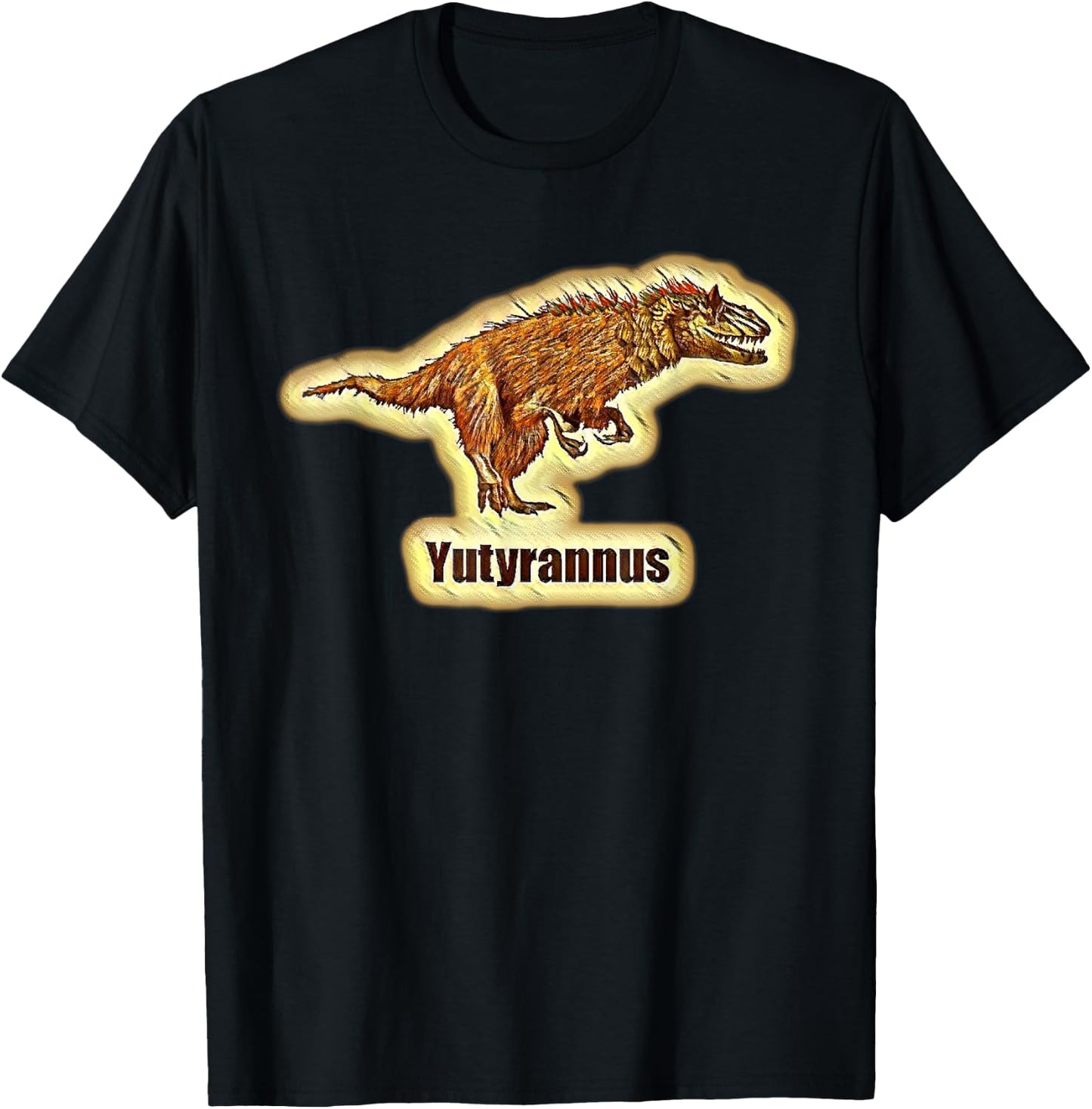Yutyrannus - Paleontologists' Favorite Dinosaurs T-Shirt - T-Shirt | Black