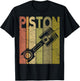 Piston Vintage Car Piston Retro Car Enthusiast Car Mechanic T-Shirt - T-Shirt | Black