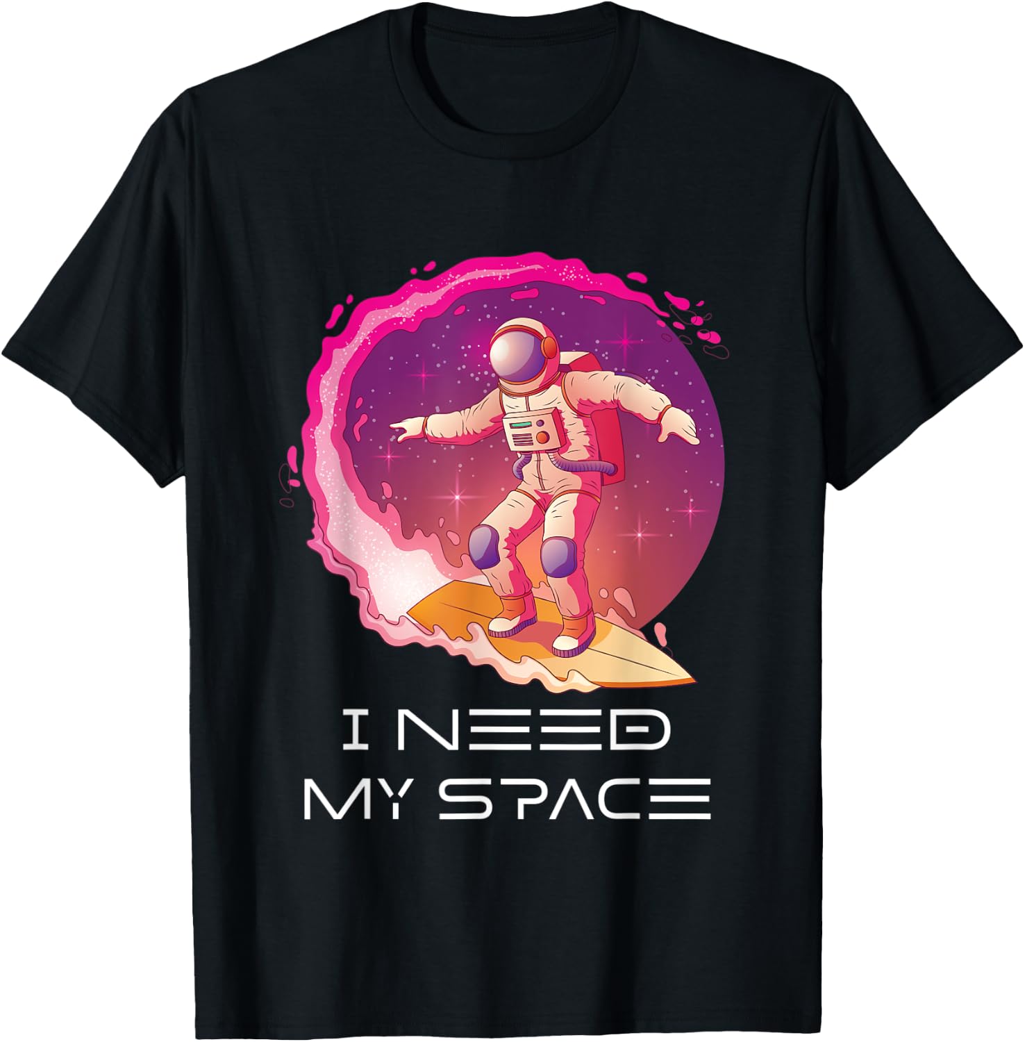 Milky Way Stars T-Shirt - T-Shirt | Black