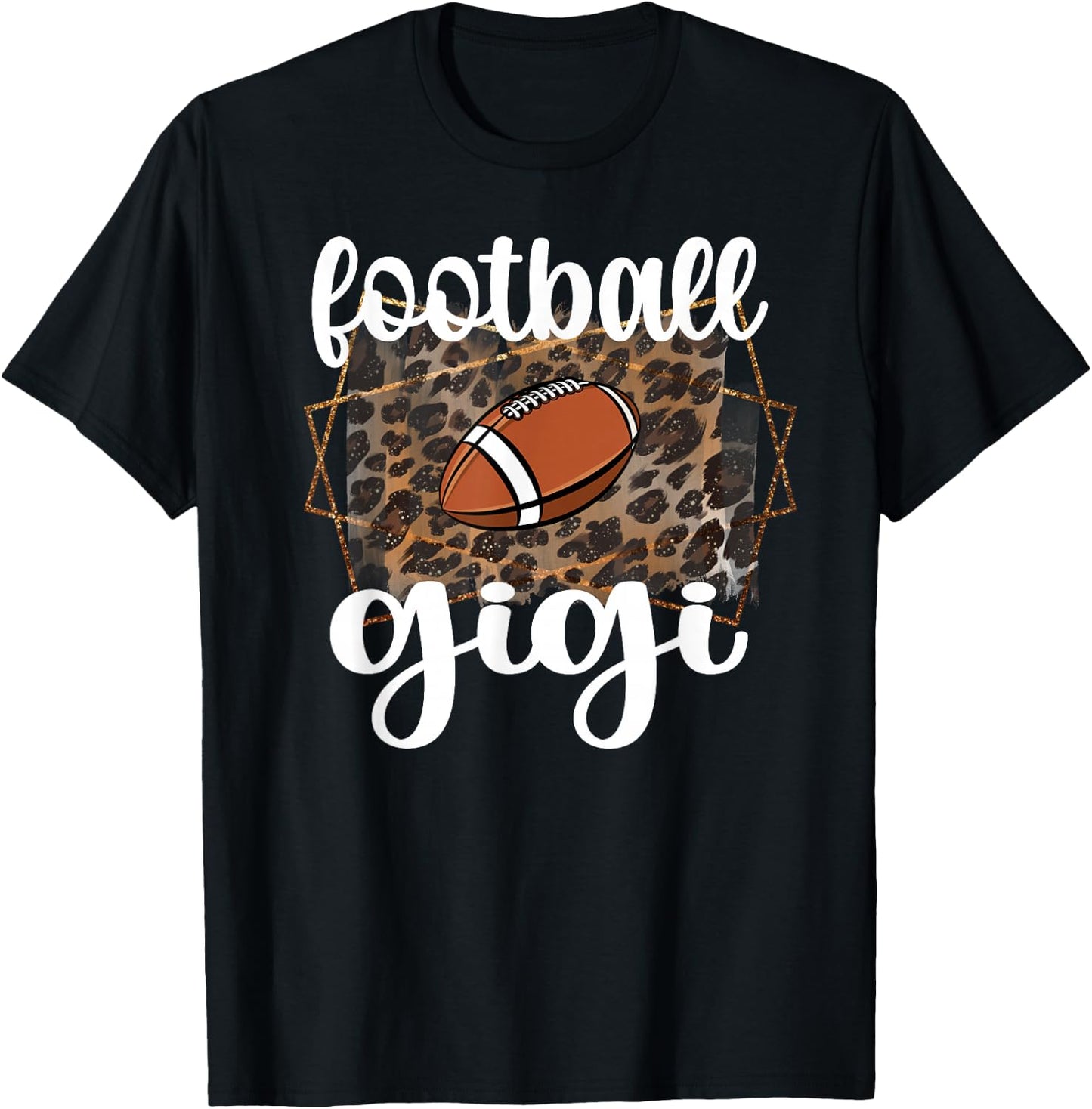 Football Gigi Proud Gigi Of A Football Player Grandma T-Shirt - T-Shirt | Black