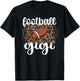 Football Gigi Proud Gigi Of A Football Player Grandma T-Shirt - T-Shirt | Black