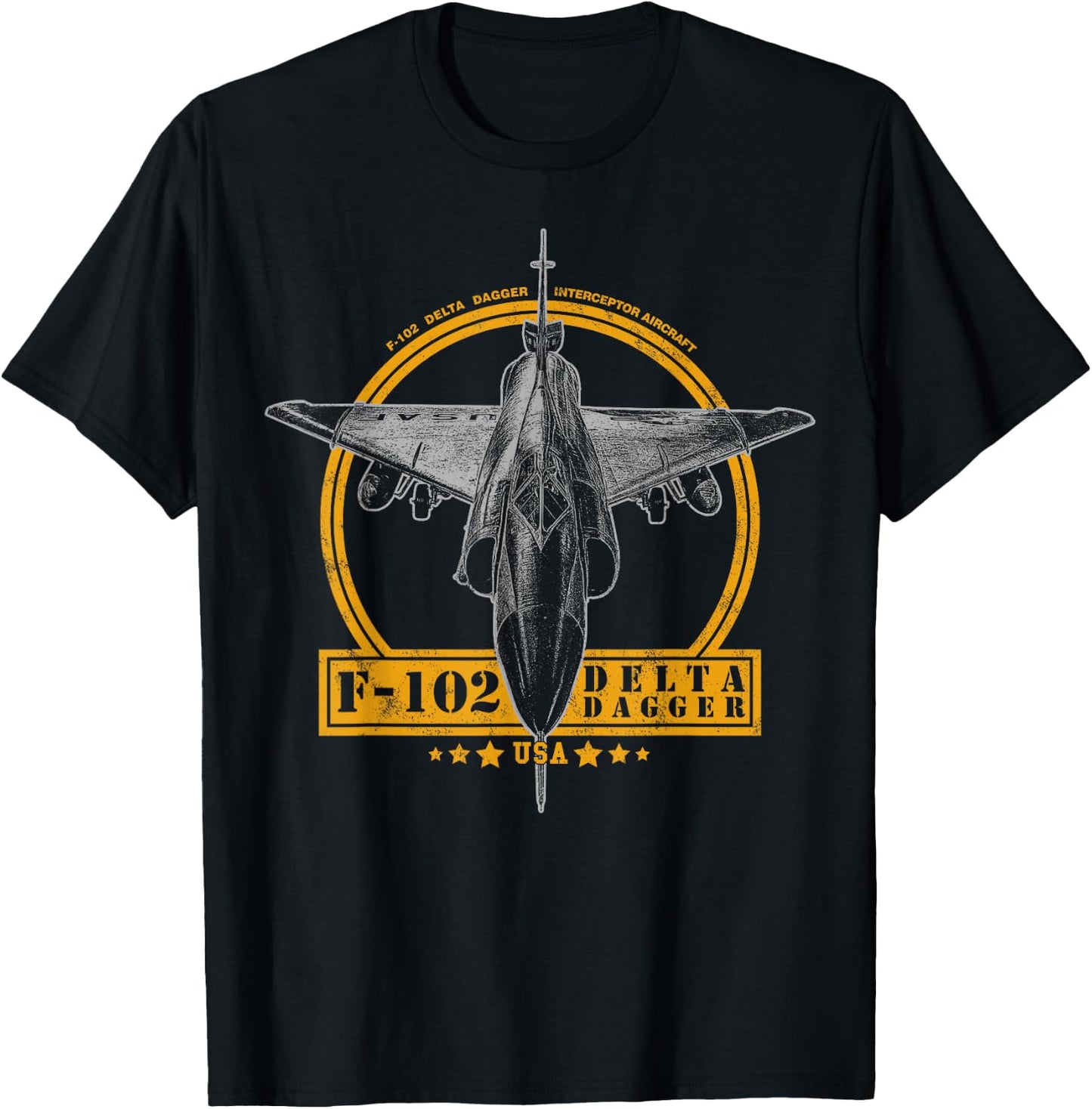 F-102 Delta Dagger Interceptor T-Shirt - T-Shirt | Black