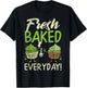 Fresh Baked Weed Cannabis Cupcake Baker Marijuana 420 Gift T-Shirt - T-Shirt | Black