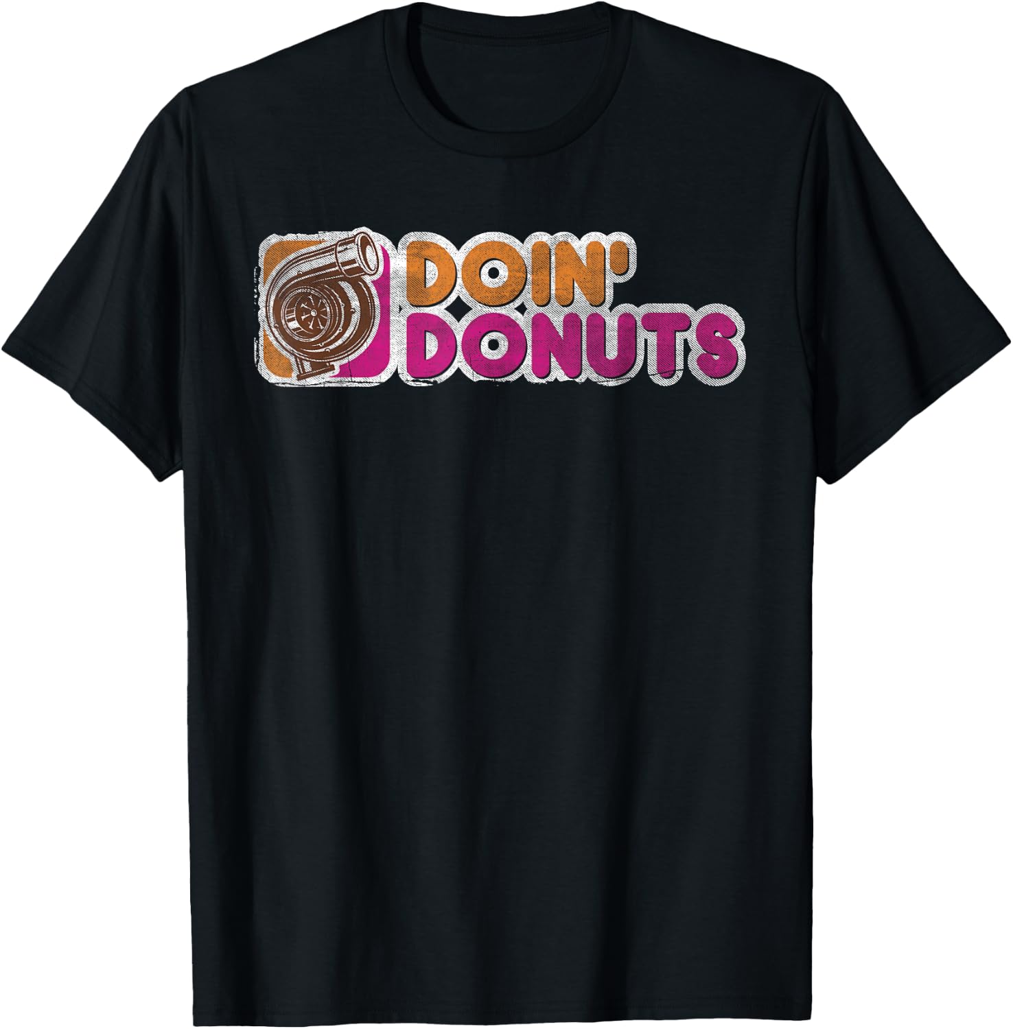 Vintage Doin' Donuts Drift Racing T Shirt - Car Guy Shirt T-Shirt - T-Shirt | Black
