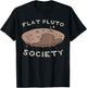 Flat Pluto Society Shirt Globe Planet Flat Earth Theory T-Shirt - T-Shirt | Black