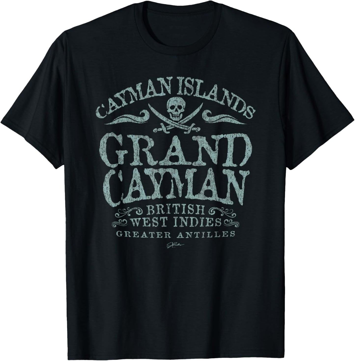 JCombs: Grand Cayman, Cayman Islands, Pirate T-Shirt - T-Shirt | Black