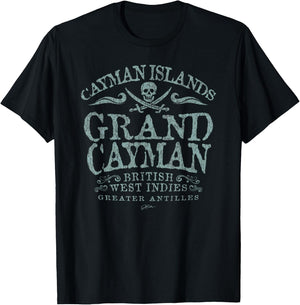 JCombs: Grand Cayman, Cayman Islands, Pirate T-Shirt - T-Shirt | Black