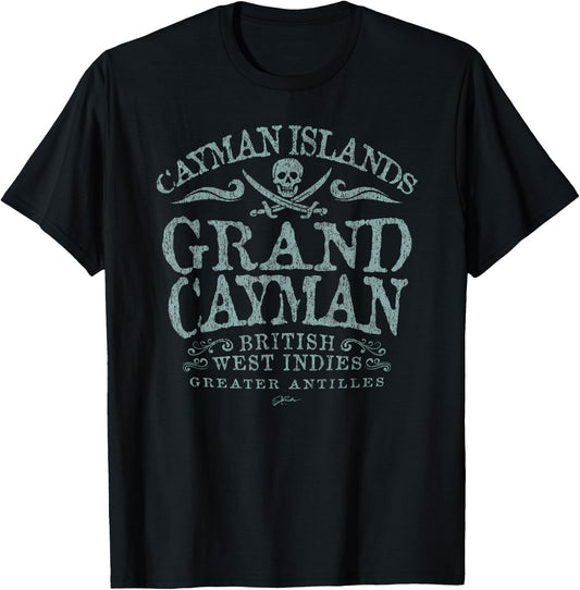 JCombs: Grand Cayman, Cayman Islands, Pirate T-Shirt - T-Shirt | Black