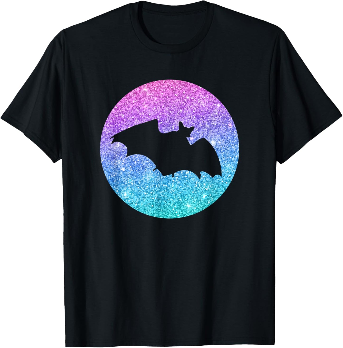 Cute Trendy Bat Gift Girls Teens And Women T-Shirt - T-Shirt | Black