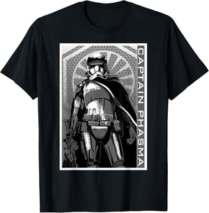 Star Wars Captain Phasma Portrait T-Shirt - T-Shirt | Black