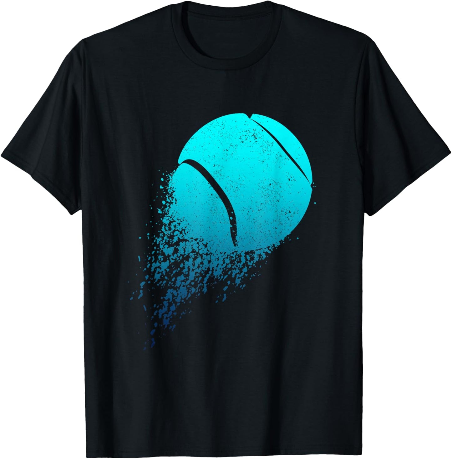 Tennis Player Sport Vintage Men Women Tennis T-Shirt - T-Shirt | Black