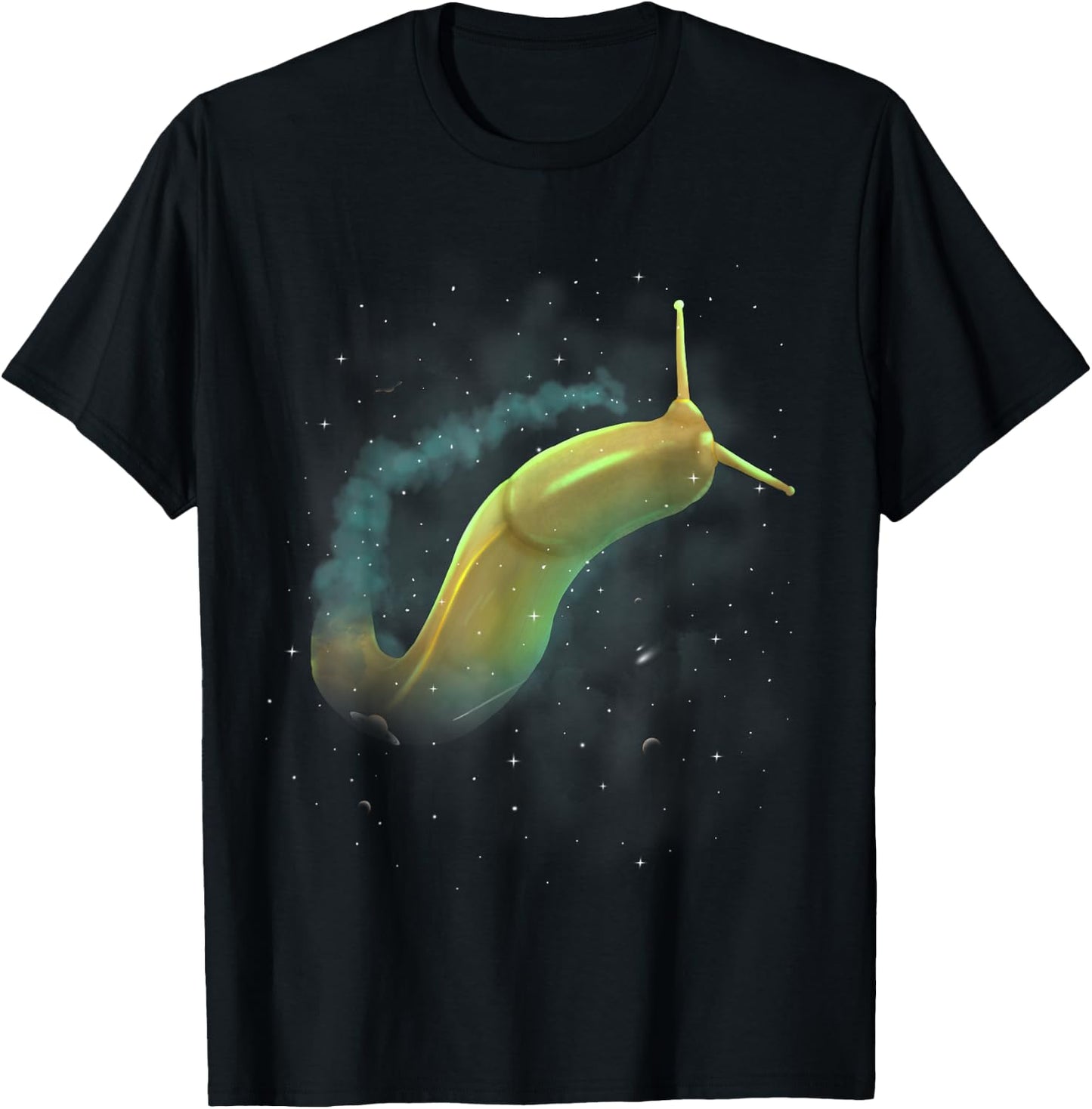 Banana Slug Cosmic Galaxy Celestial Outer Space Astronomy T-Shirt - T-Shirt | Black