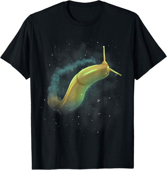Banana Slug Cosmic Galaxy Celestial Outer Space Astronomy T-Shirt - T-Shirt | Black
