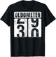 Oldometer 30 Shirt Vintage Funny 30th Birthday Gift T-Shirt - T-Shirt | Black