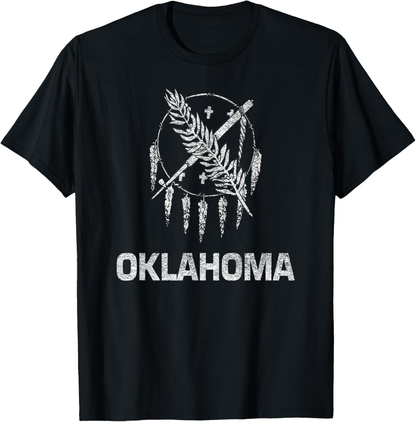 State Flag of Oklahoma T-Shirt - T-Shirt | Black