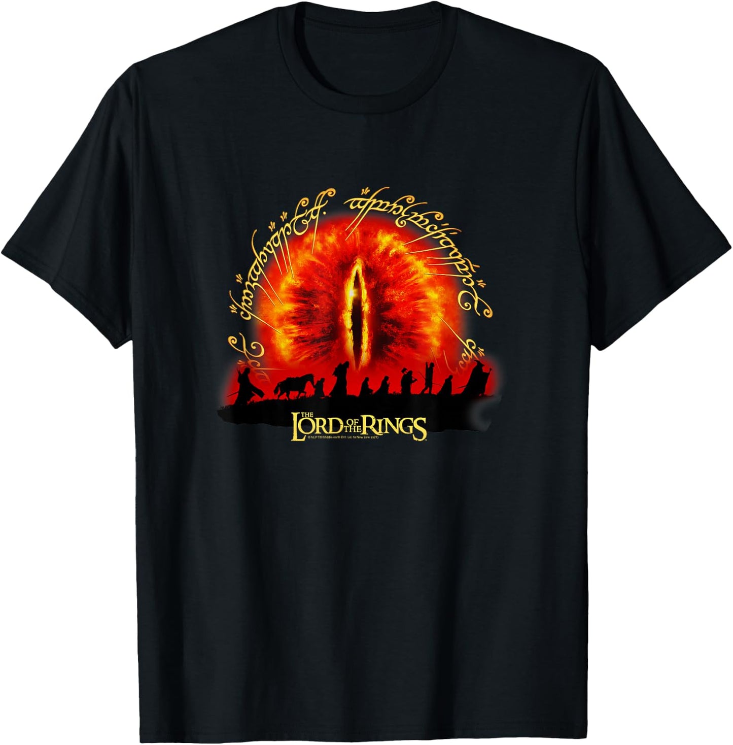The Lord of The Rings Eye of Sauron T-Shirt - T-Shirt | Black