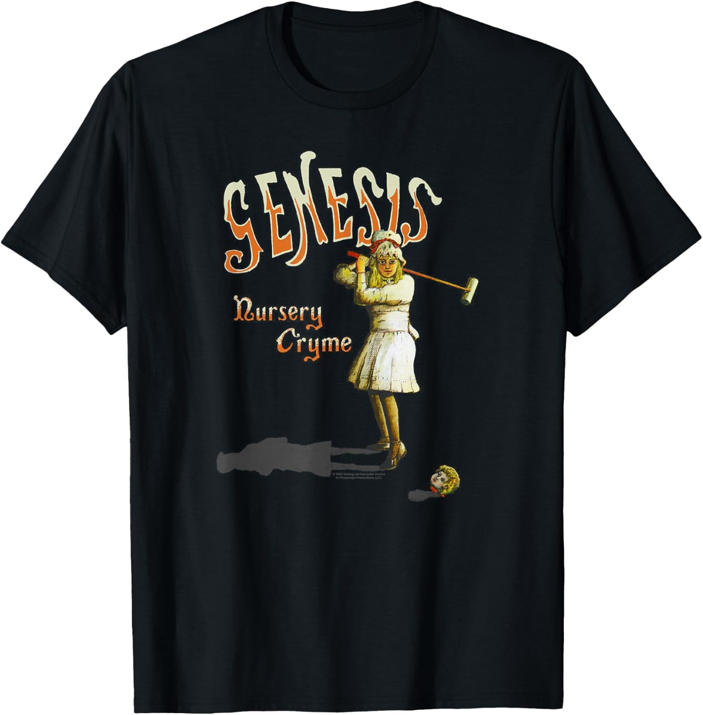 Genesis Nursury Cryme T-Shirt - T-Shirt | Black