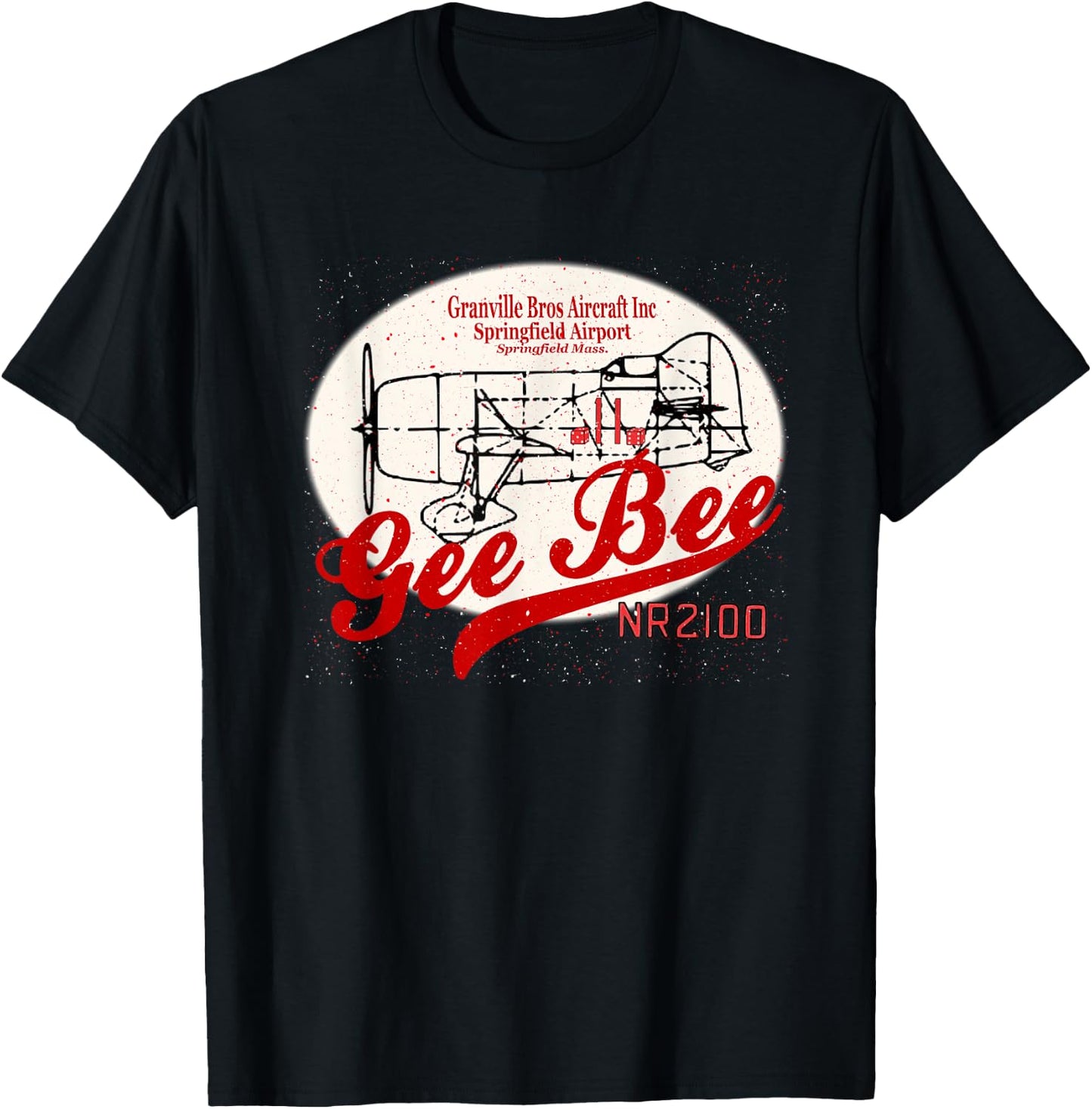 Gee Bee Model R Super Sportster T-Shirt - T-Shirt | Black
