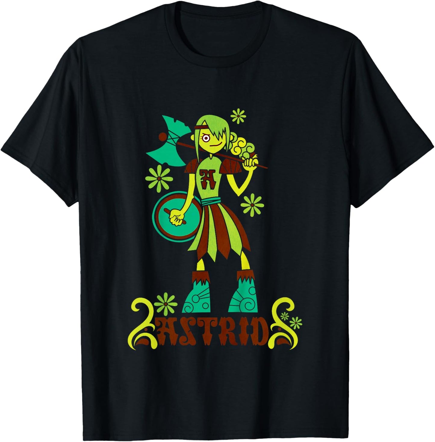 DreamWorks' Dragons: Green Astrid T-Shirt - T-Shirt | Black