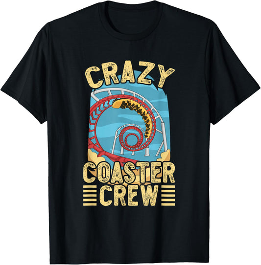 Cool Roller Coaster Design Theme Park , Black, Small T-Shirt - T-Shirt | Black