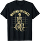 Funny Waiting On Parts Mechanic Skeleton Auto Repair Life T-Shirt - T-Shirt | Black