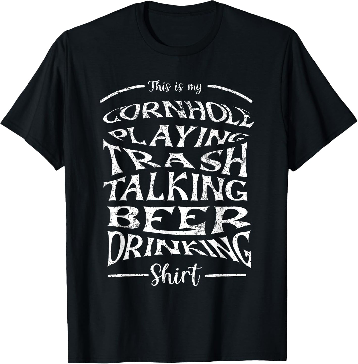 Beer & Cornhole T-Shirt - T-Shirt | Black