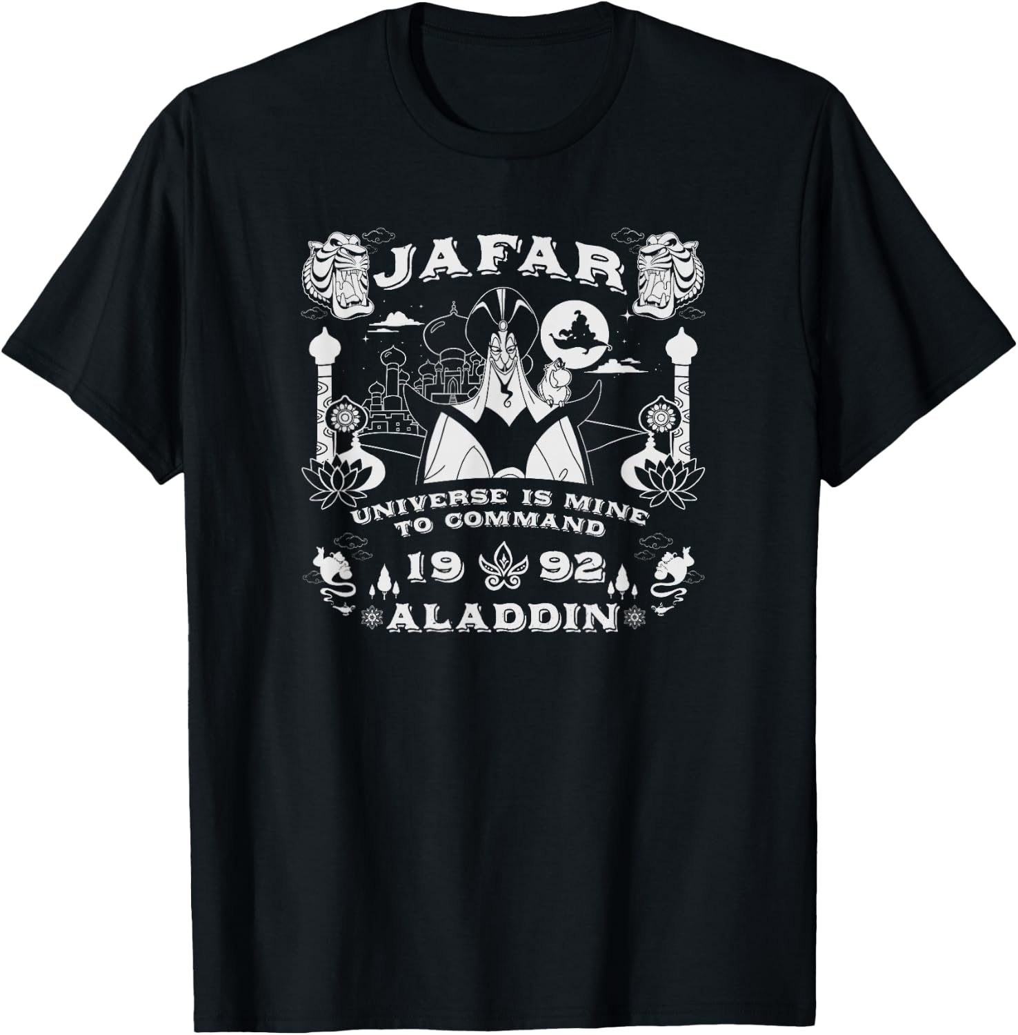 Disney Aladdin Jafar The Universe Is Mine To Command T-Shirt - T-Shirt | Black