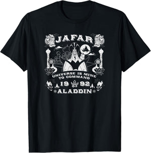 Disney Aladdin Jafar The Universe Is Mine To Command T-Shirt - T-Shirt | Black