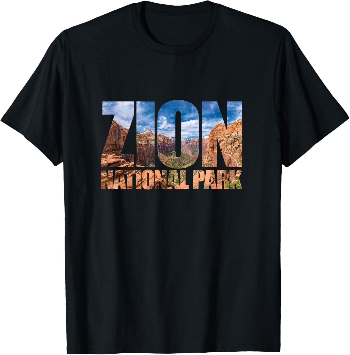 Zion National Park Near Las Vegas/Utah USA/Canyon Nature T-Shirt - T-Shirt | Black