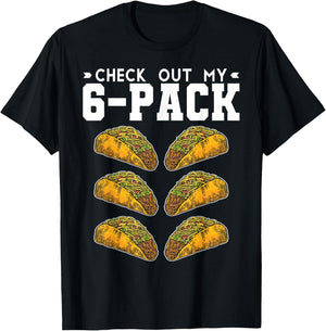 Tacco Junk Food Tacco, Pack of 6 T-Shirt - T-Shirt | Black