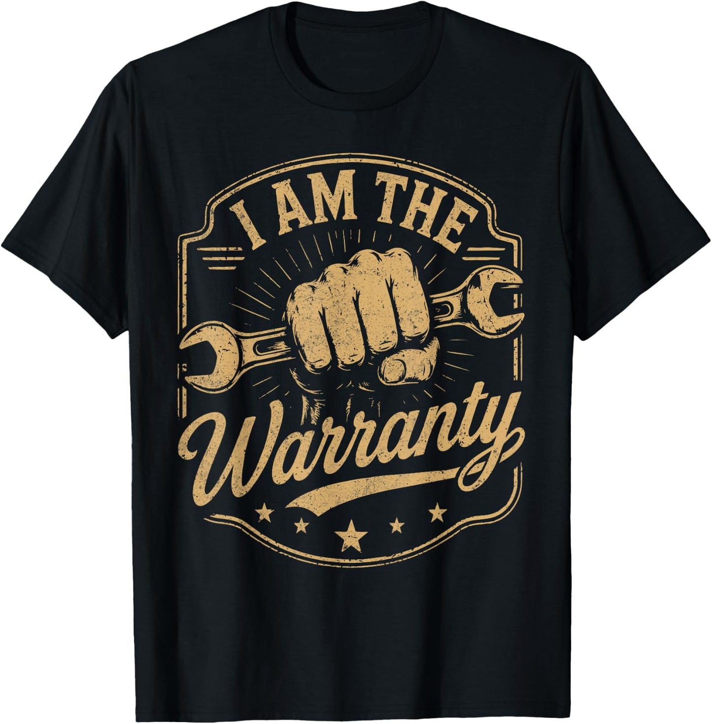 I Am The Warranty Car Lover Mechanic Car Parts Repair Guy T-Shirt - T-Shirt | Black