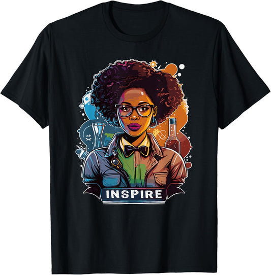 African-American Black Scientist and Inventor Day T-Shirt - T-Shirt | Black