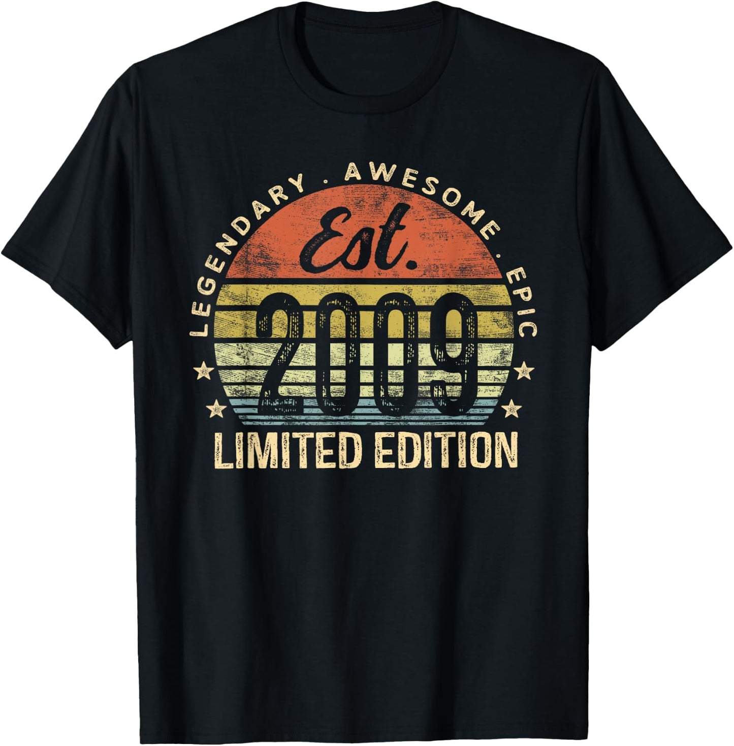 Legendary Awesome Epic 2009 Gifts Boys Girls -Kids 16th Birthday Graphic Black Small T-Shirt - T-Shirt | Black