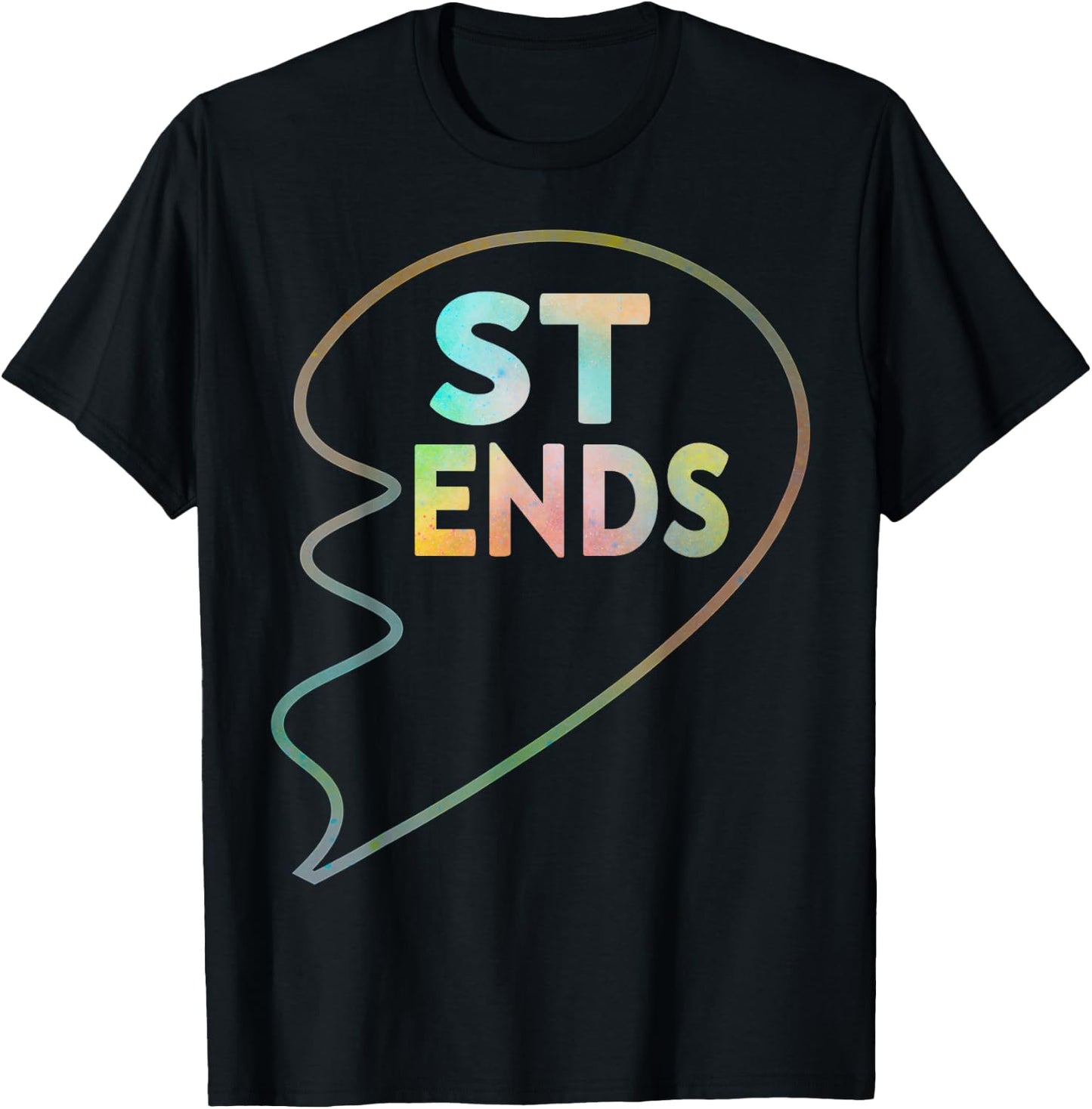 BFF 1 Heart in 2 Best Friends Matching 2nd Part T-Shirt - T-Shirt | Black