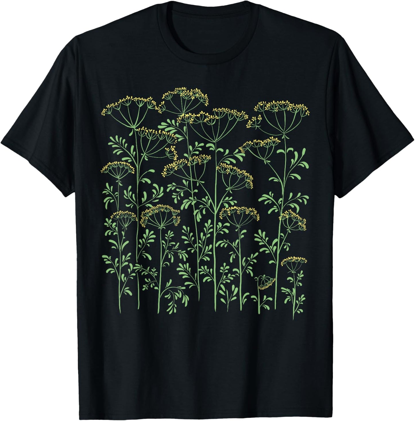 Made in Ukraine Shirts by Alice Ron Dill Ukrop Ukraine Food Ukrainian Vyshyvanka Botanical T-Shirt - T-Shirt | Black