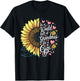 Colorful Sunflower In A World Full Of Grandmas Be A Gigi T-Shirt - T-Shirt | Black