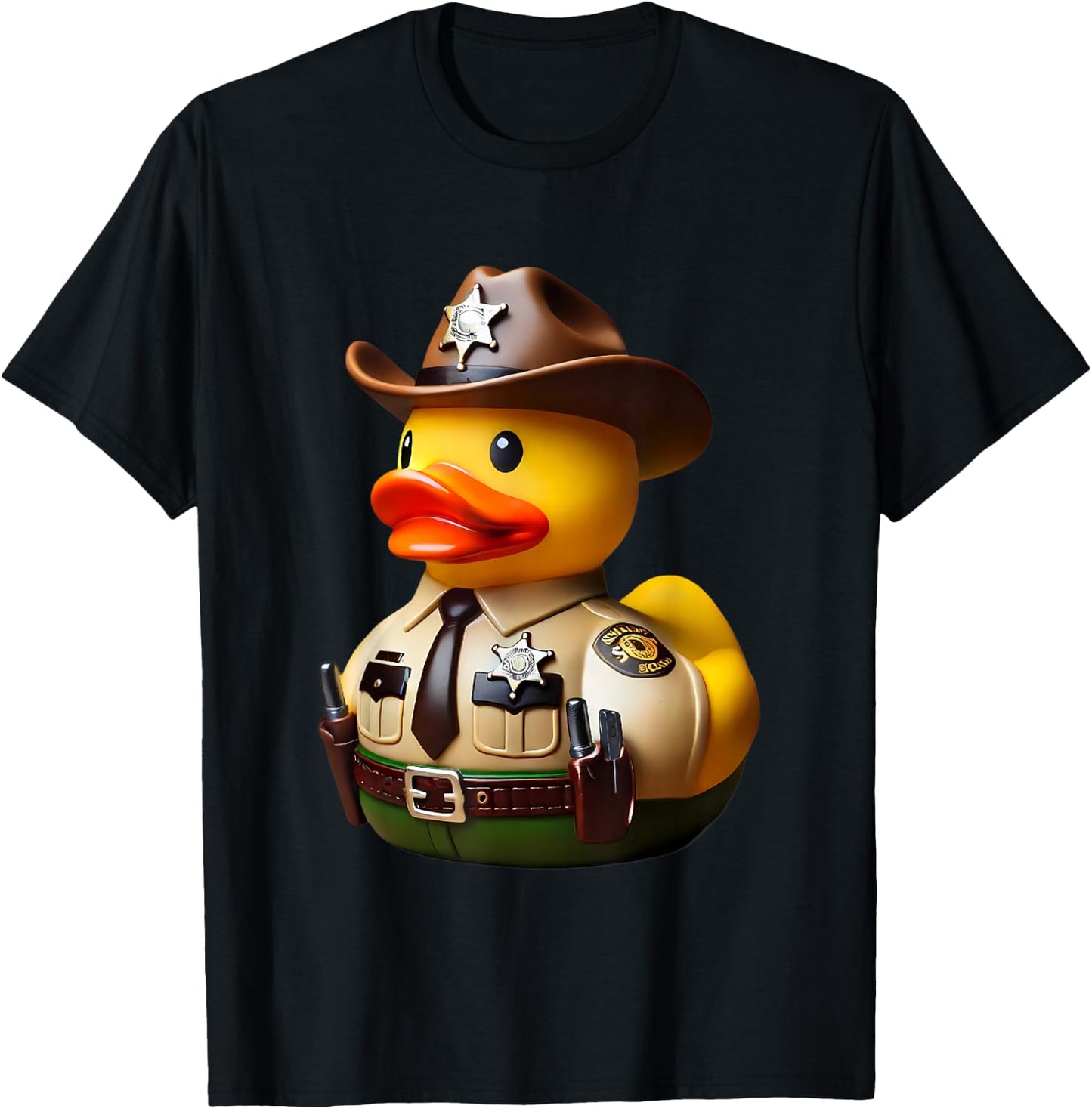 Rubber Duck Deputy Sheriff T-Shirt - T-Shirt | Black