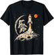 Space Rocket Astronaut with Planets and Moon Spaceship Kids T-Shirt - T-Shirt | Black