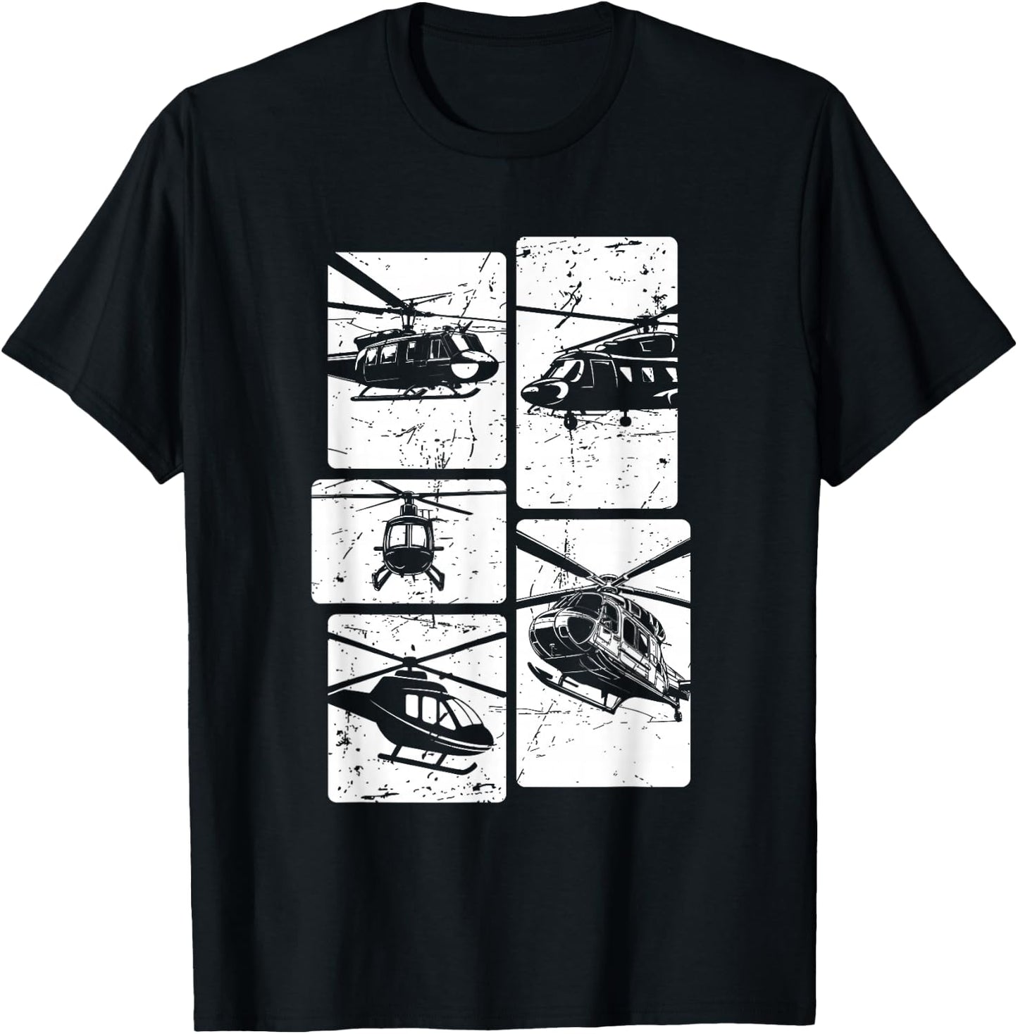 Helicopter T-Shirt - T-Shirt | Black
